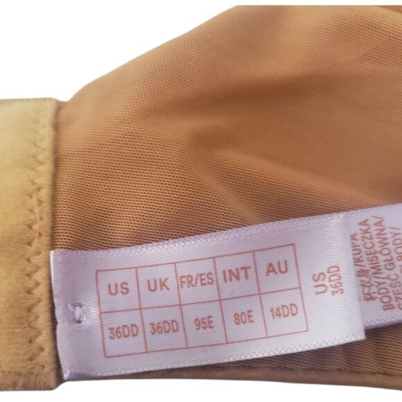 CT2034 Savage X Fenty Fascination Best form Copper Shiny Underwire Bra 36DD - Picture 7 of 11